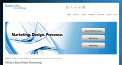 Desktop Screenshot of barepixelsdesign.com
