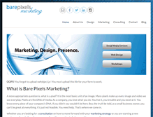 Tablet Screenshot of barepixelsdesign.com